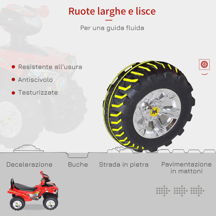 Quad Cavalcabile per Bambini Rosso