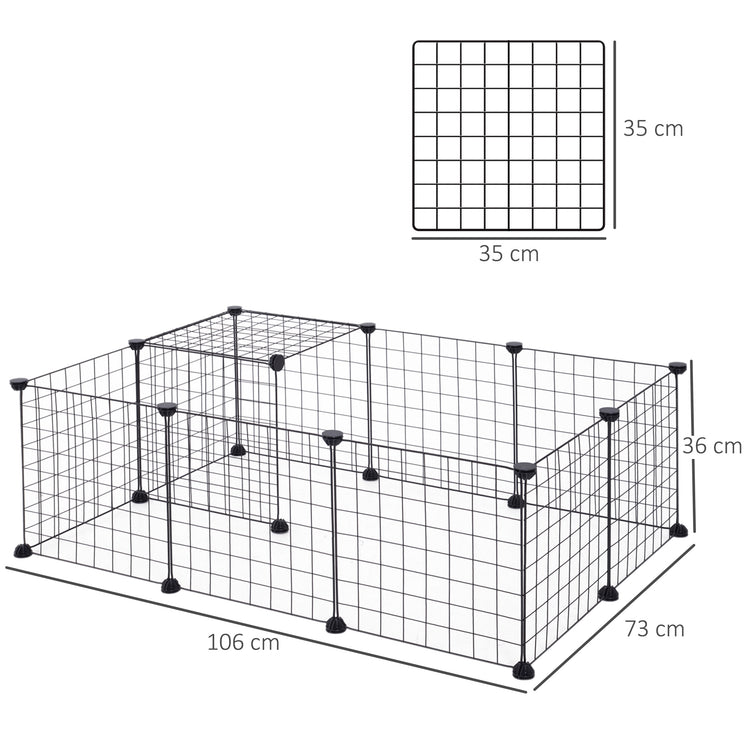 Box per Animali nero 106x73x36 cm