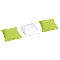 Set Salotto da Giardino in Rattan Sintetico Divano 2 Pouf e Tavolino Marrone