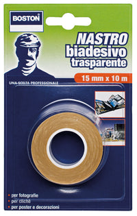 12pz nastro biadesivo trasparente ml.10x15mm. 17371