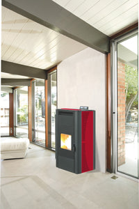 stufa pellet 20 kw king 20 idro bordeaux 17374