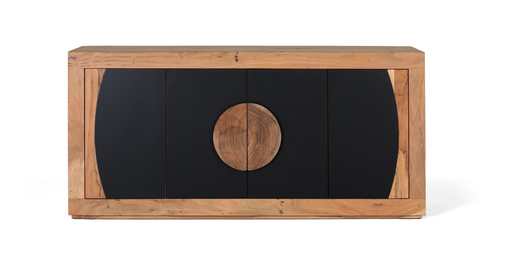  Credenza a 4 ante in legno di acacia