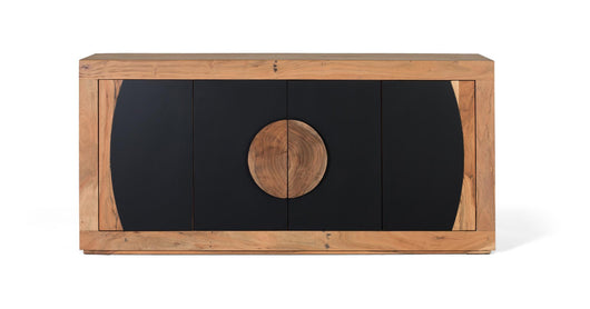  Credenza a 4 ante in legno di acacia