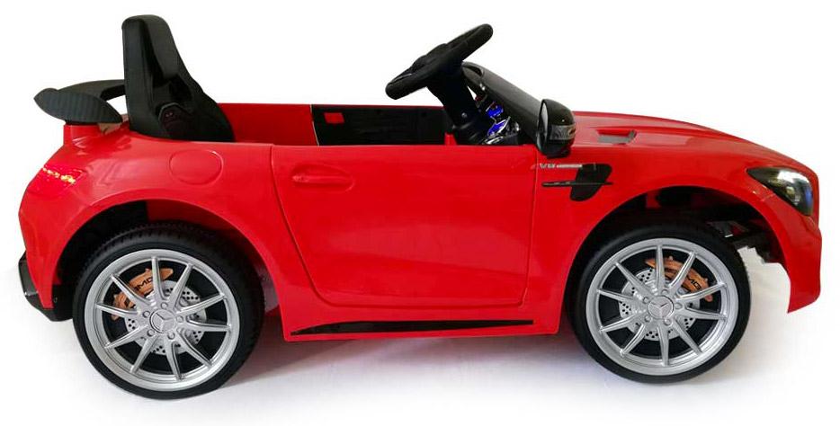 Macchina Elettrica per Bambini 12V con Licenza Mercedes GTR AMG Rossa