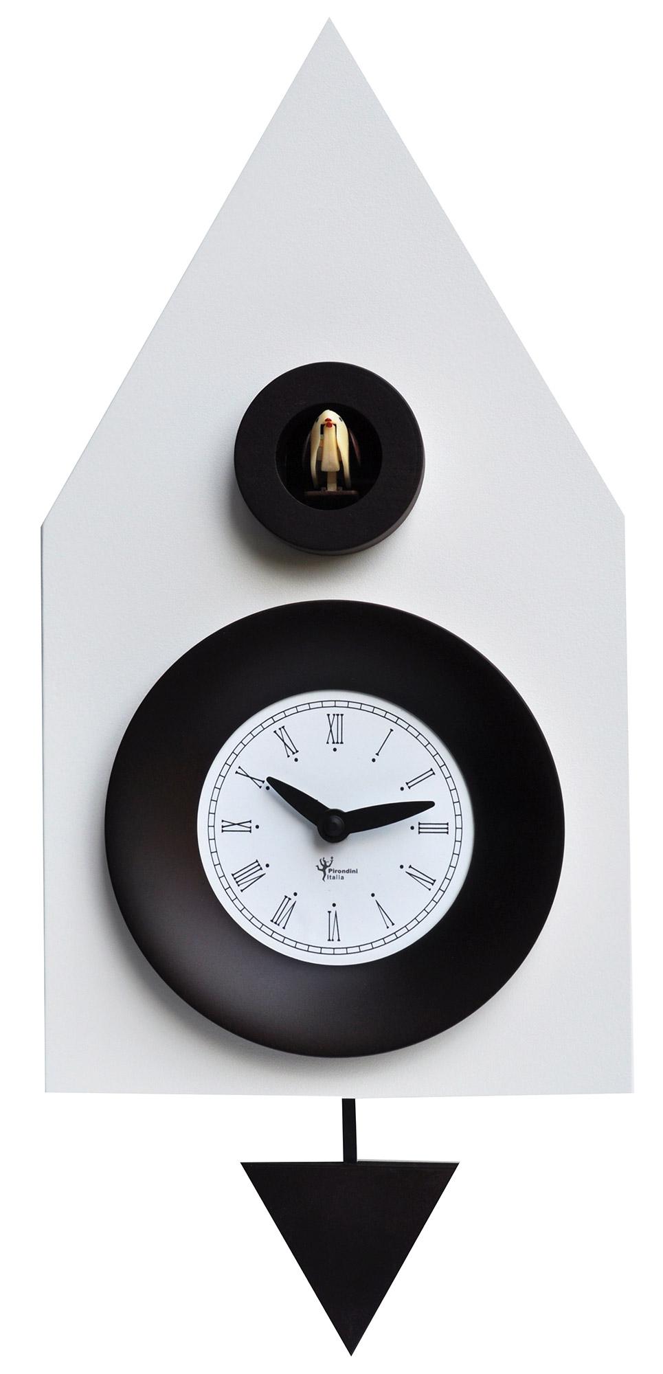 Orologio a Cucù da Parete 20x36x13cm Pirondini Italia Dark Bianco