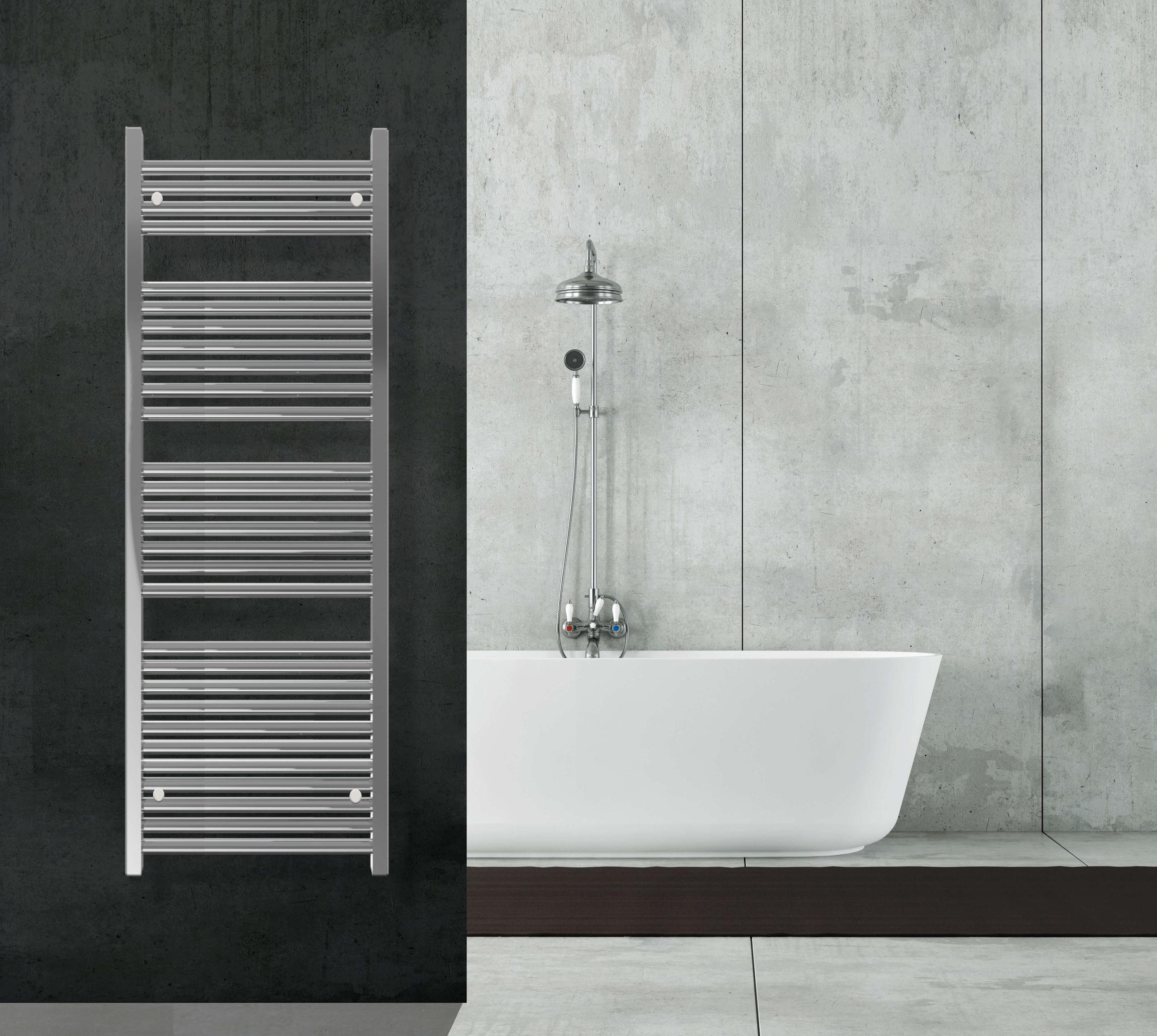 Scaldasalviette da Bagno 1500x600 mm in Acciaio Bonussi Stand Dritto Cromo