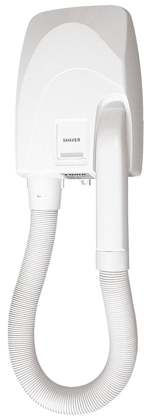 Asciugacapelli Phon da Parete con Tubo 900W Vama Atelier Shaver Bianco