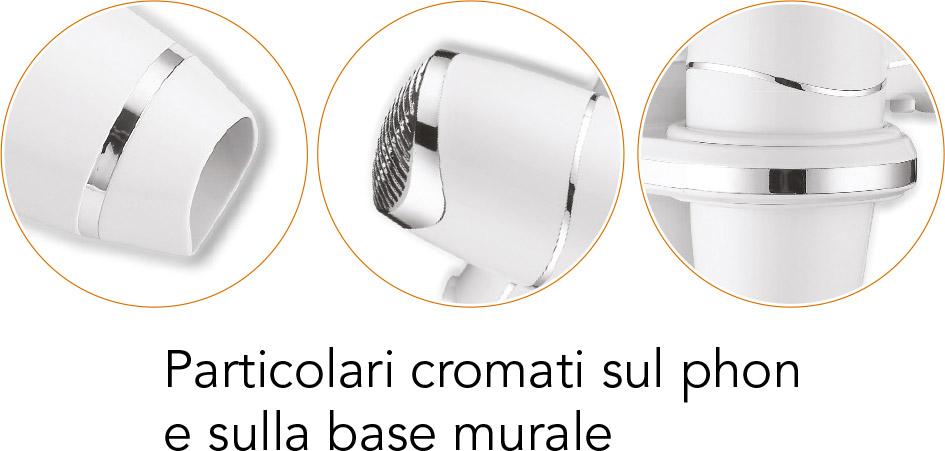 Asciugacapelli Phon a Pistola 1800W Vama Comfort Pro Bianco