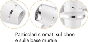 Asciugacapelli Phon a Pistola 1800W Vama Comfort Pro Bianco