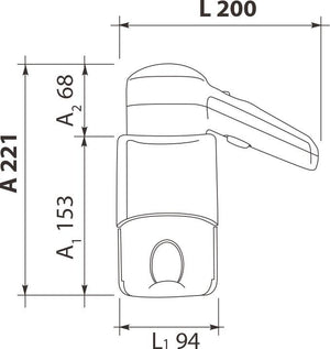 Asciugacapelli Phon a Pistola 1200W Vama Viento Shaver Bianco