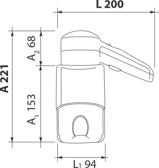 Asciugacapelli Phon a Pistola 1200W Vama Viento Shaver Bianco