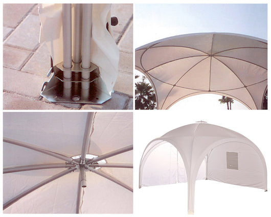 Gazebo da Giardino 3x3m in Alluminio Morel Igloo Bianco