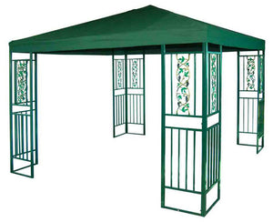 Gazebo da Giardino 3x3m in Metallo Morel Ferro Verde