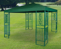 Gazebo da Giardino 3x3m in Metallo Morel Ferro Verde