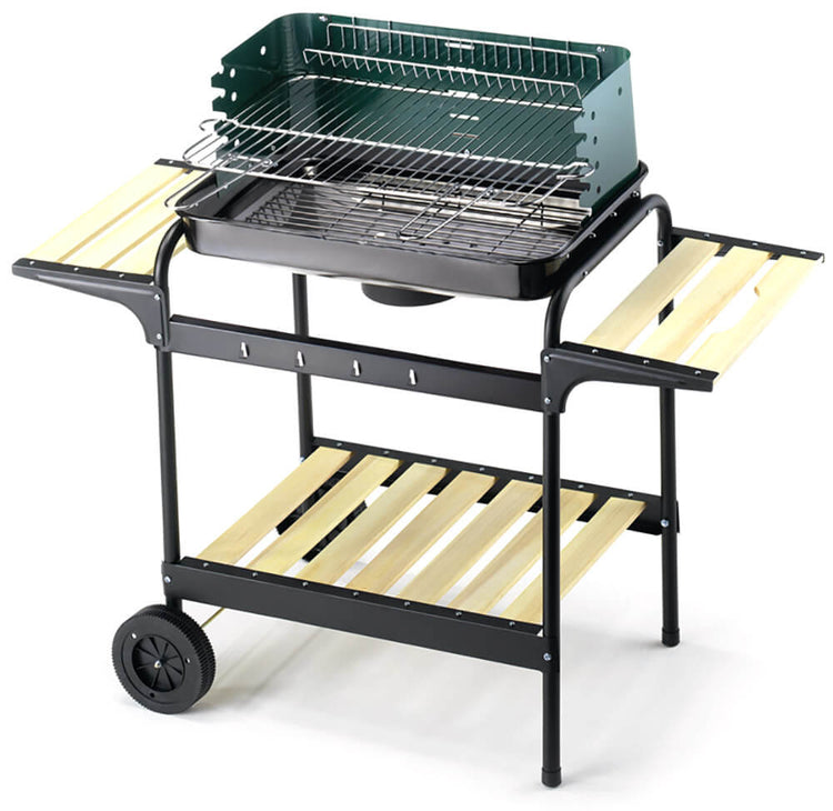 Barbecue a Carbone Carbonella in Acciaio Ompagrill 60-40 Green/W