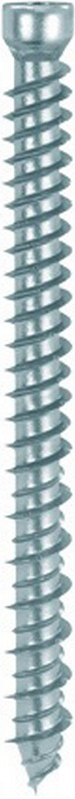 100pz viti x calcestruzzo testa cilindrica zincata mm.7,5x122 cod:ferx.17515