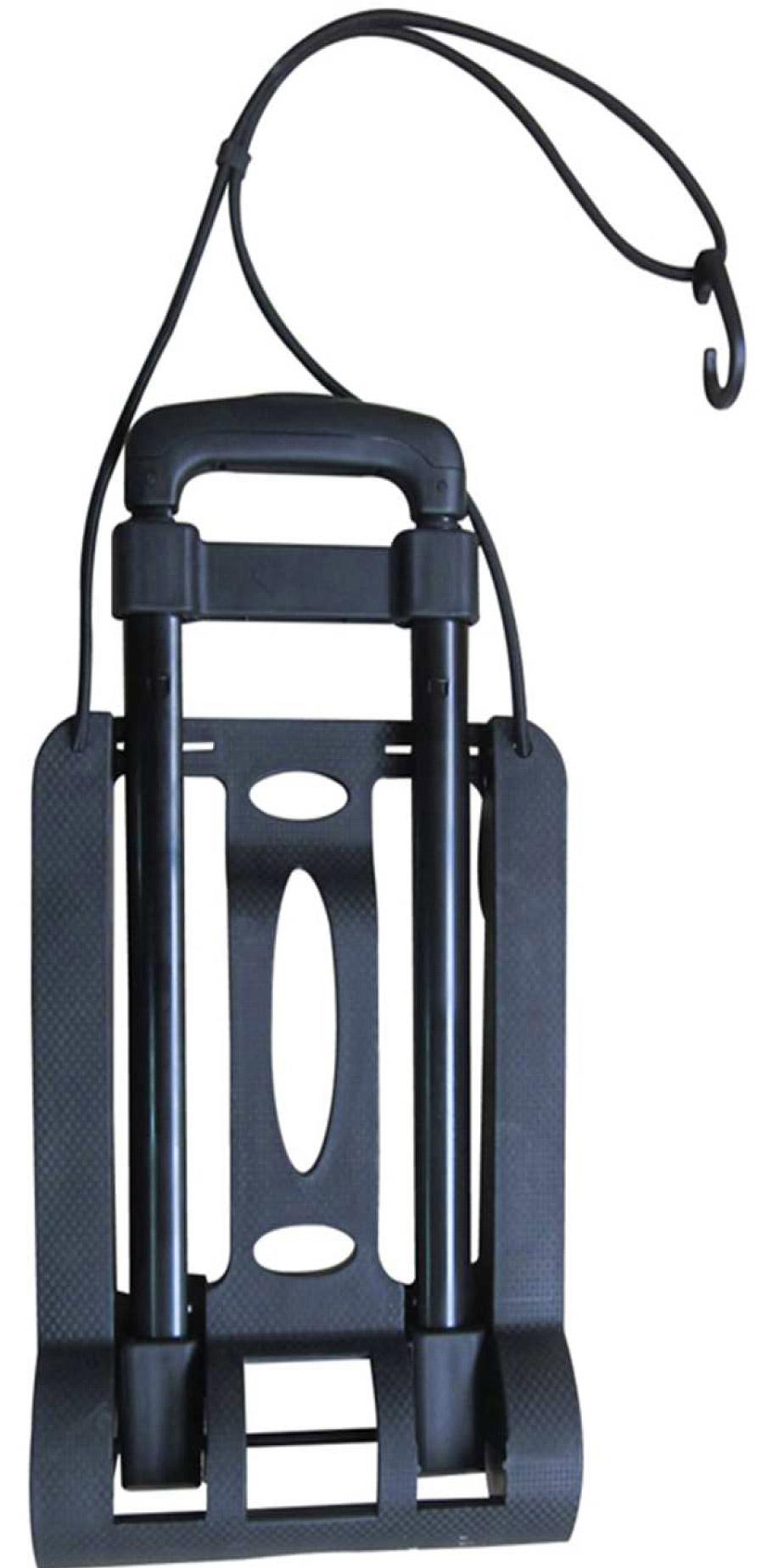 Carrello Pieghevole Portapacchi 35 Kg in Metallo Tosini Carrellino Nero