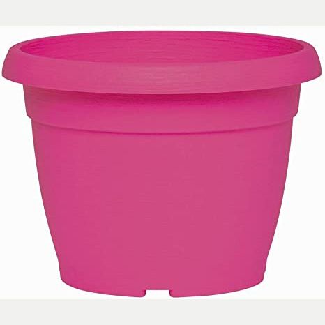 Vaso similcotto spazzolato diametro 22 colore fucsia