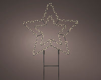 Stella di metallo con led luce calda diam 38cm