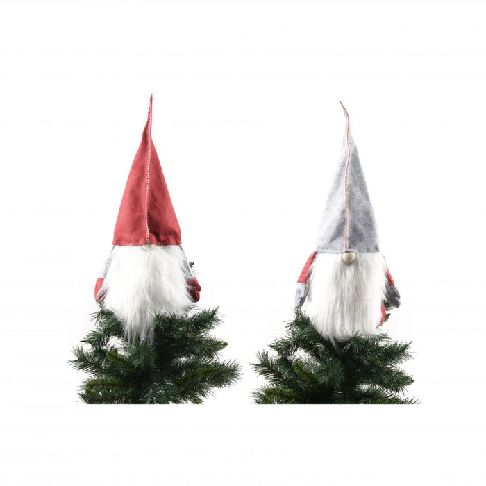 Puntale per albero santa in tessuto 65x40cm assortito prezzo cad uno