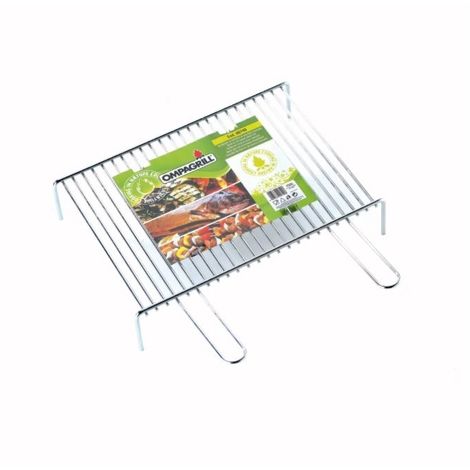 Graticola per barbecue in tondino d'acciaio 50x35 cm