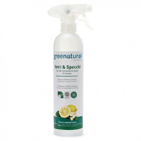 Vetri e specchi limone 500 ml bio greenatural