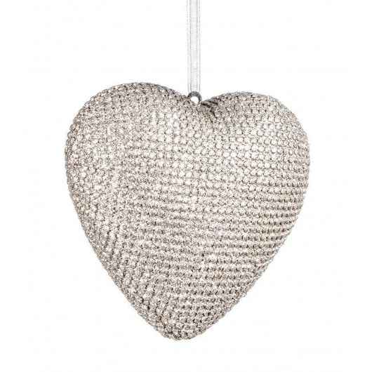 Pendaglio cuore poliresina glitterato s