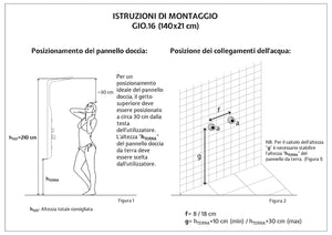 Colonna Doccia Idromassaggio in ABS Relax Bianco Opaco