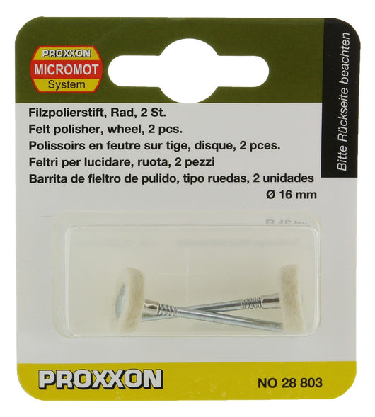 proxxon 28803 "figura 19"feltri a ruota (2 pz) 1758