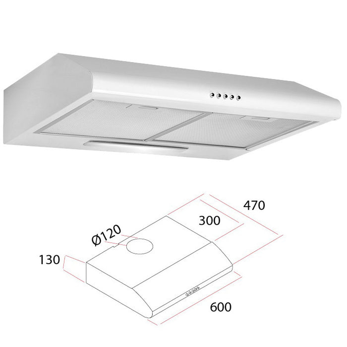 CAPPA ELETTRICA X CUCINA CM.60 AMAFLEX PZ 1,0