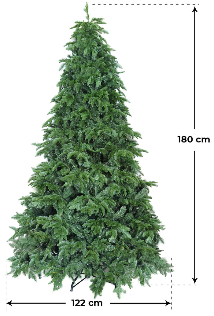 Albero di Natale Artificiale 180 cm 40 Rami Vanzetti Foresta Umbra Verde