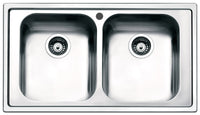 Lavello Cucina 2 Vasche 86x50 cm in Acciaio Inox Apell Melodia