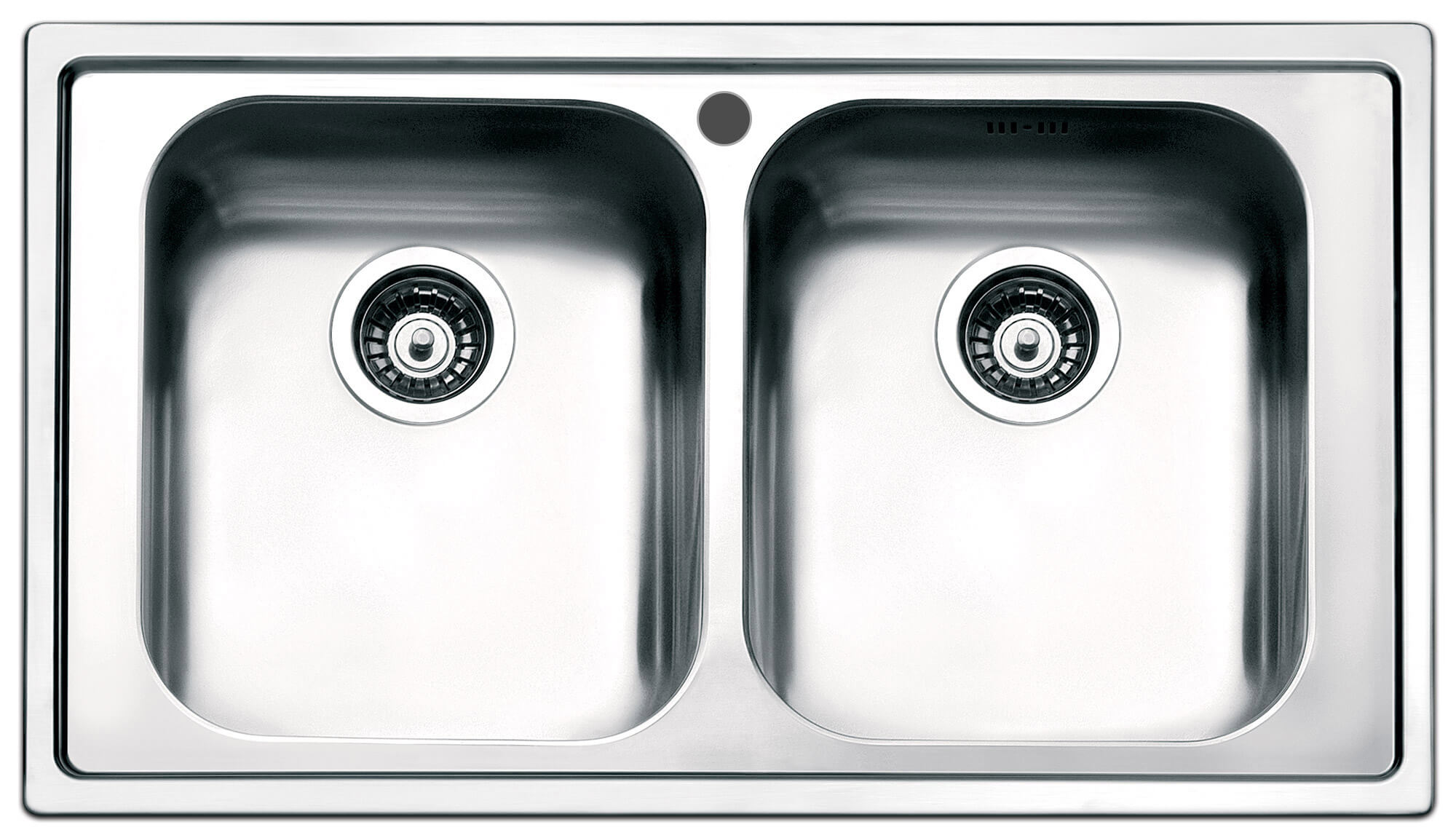 Lavello Cucina 2 Vasche 86x50 cm in Acciaio Inox Apell Melodia