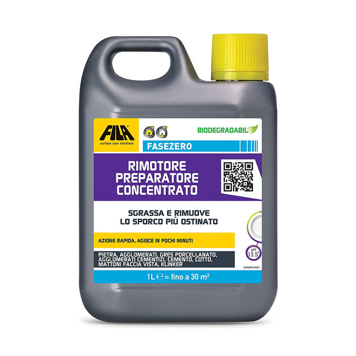 Fasezero-Rimotore Preparatore Concentrato 1 Litro Che Sgrassa E Rimuove Lo Sporco Ostinato-Fila