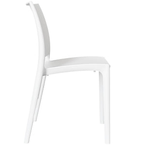 Sedia altea in plastica colore bianco modello confort