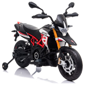 Moto Elettrica per Bambini 12V con Licenza Aprilia Dorsoduro Rossa