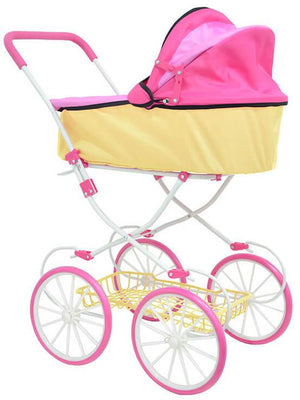 Carrozzina per Bambole 70x57x43 cm Kids Joy Baby Chic Rosa