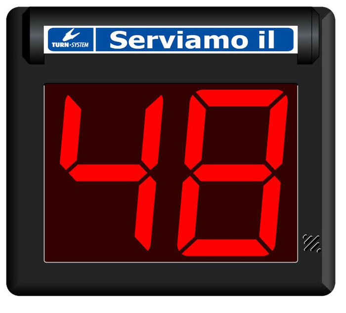 Display Eliminacode a LED 2 Cifre Visel MiniPoint TD2 Nero