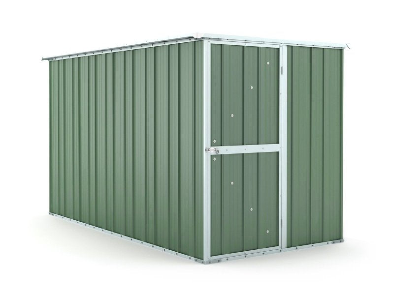 Casetta Box da Giardino in Lamiera di Acciaio Porta Utensili 175x307x182 cm Enaudi Verde