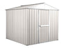 Casetta Box da Giardino in Lamiera di Acciaio Porta Utensili 275x175x215 cm Enaudi Bianco
