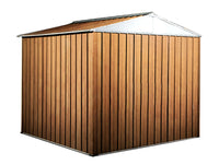 Casetta Box da Giardino in Lamiera di Acciaio Porta Utensili 275x175x215 cm Enaudi Legno