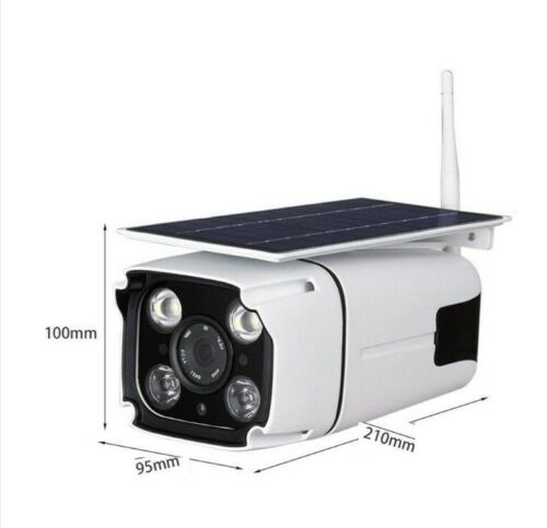 TELECAMERA CON PANNELLO SOLARE IP67 2.0MP SENSORE PIR 202 HAD WIFI DA ESTERNO