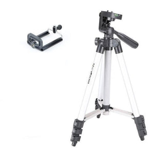 CAVALLETTO TREPPIEDE TRIPOD PER VIDEOCAMERA FOTOCAMERA SMARTPHONE SELFIE