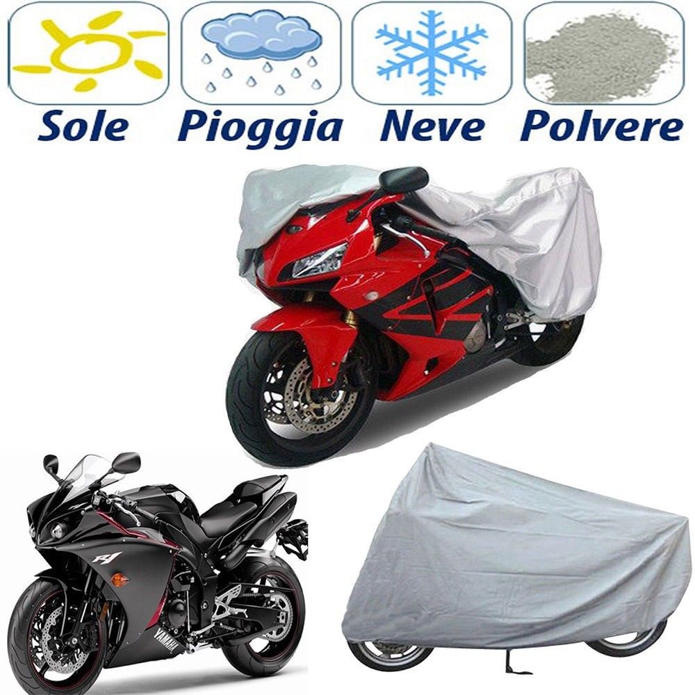 TELO COPRIMOTO TAGLIA 210 X 120 CM IMPERMEABILE COVER MOTO IN PEVA