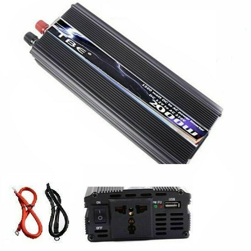 INVERTER REMOTO CAMPER AUTO 5000W 4000W 3000W 2000W 12V 220V ONDA SINUSOIDALE Modello: 4000W