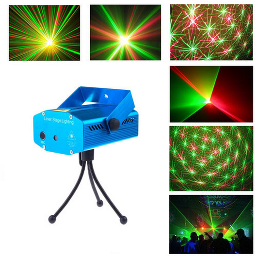 MINI PROIETTORE PER DISCOTECA LASER EFFETTO LUCI DISCO E DJ PARTY FESTE LOCALI