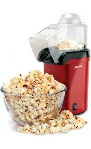 Macchina Pop Corn Potenza 1200W Senza Olio Feste Party Bambini