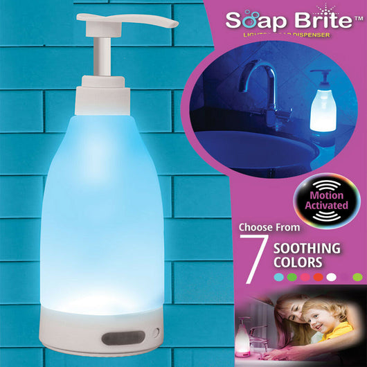 Erogatore Dispenser Sapone Bottiglia Mani Sensore Led Luce Notturna