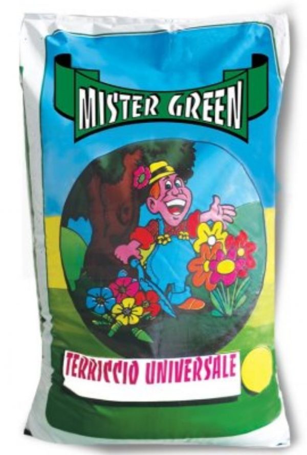 Mister Green - Terriccio Universale Mister Green 5 Litri Per Piante Fiori Bulbi Terra Orto