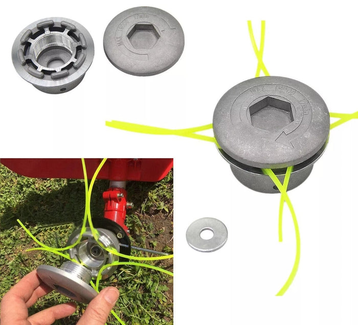 Testina In Alluminio Universale Per Decespugliatore Tosaerba Tagliaerba 4 Fili